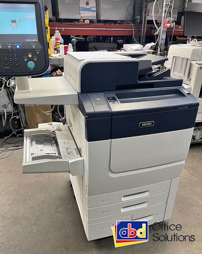 ABD Office Solutions PrimeLink C9070 Color Laser Production Printer - Print/Copy/Scan/Fax, Bypass, Offset Catch Tray, Integrated Color Server 75 PPM, White