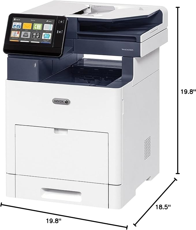 Xerox B605/S Versalink B605 B/W Multifunction Printer Print/Copy/Scan Letter/Legal up to 58 ppm 2-Sided Print USB/Ethernet 550-Sheet Tray 150 Bypass Tray 100-Sheet Dadf 110V Eip 7"
