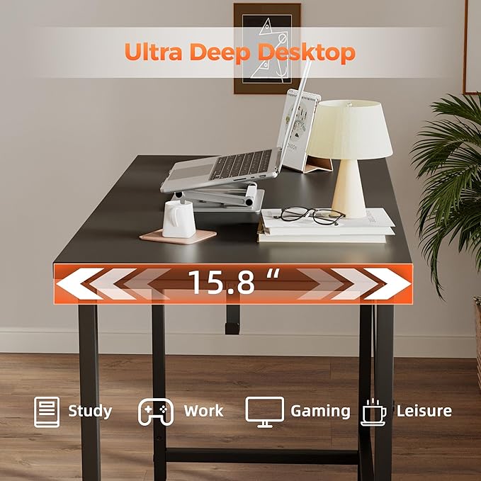 Mericonia 24 inch Rolling Computer Desk with Wheels, Gaming Desk for Small Spaces, Modern Simple Style Table for Home Office, Study Writing Table