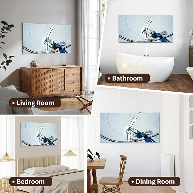 Canvas Wall Art for Living Room Bedroom Astronomic observatory telescope a dome Big Large Wall Art Decor Framed Painting Wall Pictures Prints Artwork Office