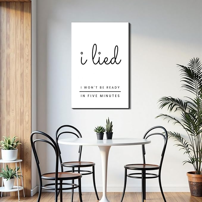 Inspirational Phrases Framed Canvas Wall Art Motivational Sayings Prints Wall Decor for Classroom Office Bedroom Living Room Gym Made in USA