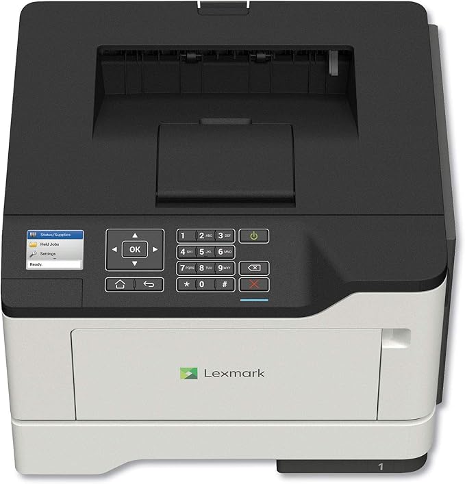 Lexmark MS521dn Monochrome Laser Printer for Office, Two-Sided Duplex Printing, Print Speed 46 ppm, 2.4 inch LCD Display, 1200 DPI, Black/Grey (36S0300)