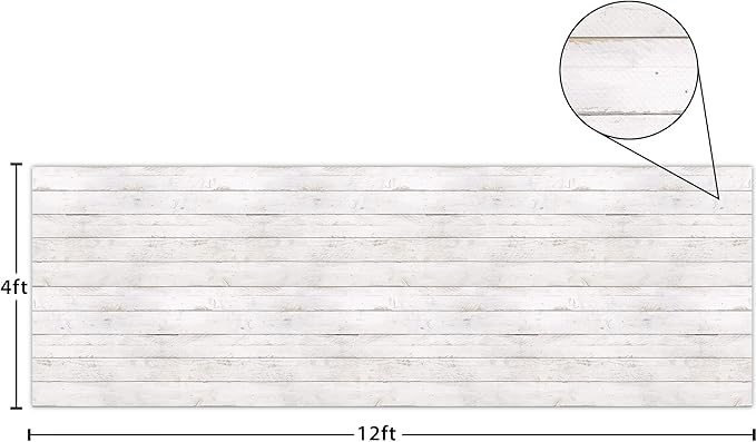 Teacher Created Resources White Shiplap Pinboard | Better Than Paper | Bulletin Board Roll | Pack of 2