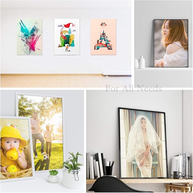 A-SUB Premium Photo Paper High Glossy 13x19 Inch 66lb for Inkjet Printers 50 Sheets, Single Sided