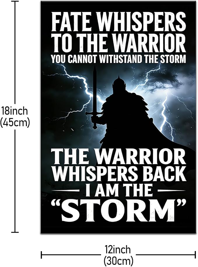Motivational Wall Art Conquer Challenge Quote Small Framed Canvas Print 18x12 Inch Inspirational Posters for Office Cubicle Decor Positive Mindset Artwork for Student Dorm Room