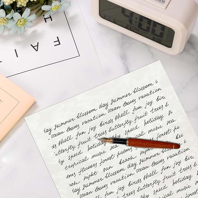 90PCS Vintage Paper 8.5 x 11 in Parchment paper for Writing Letter writing Paper, Decorative Printer Paper for Invitation, Letter, Resume, Award, Diploma, Art, Craft, Certificate Antique (Cream)