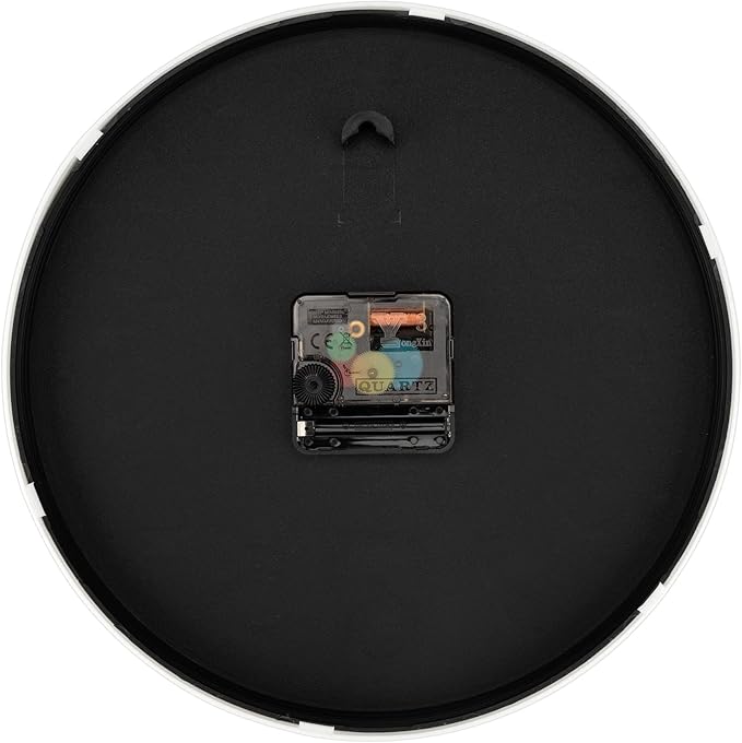 Foxtop 10 Inch Wall Clock Silent Non-Ticking Battery Operated Quartz Round Modern Simple Wall Clock Decorative for Bedroom Kitchen Home Office School (Cerulean)