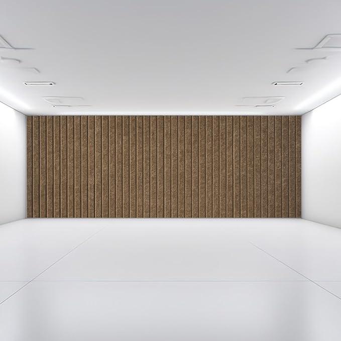 Large Cork Board Alternative-12 Pcs Self-Adhesive Felt Bulletin Board Tiles, Felt Pin Board Cork Board Tiles for Home Office Wall Decor, Tack Board 47"x35" (Dark Brown