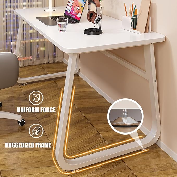 Modern Desk 47.2 Inch Computer Table Simple Style Office Writing Desk Industrial Office Table