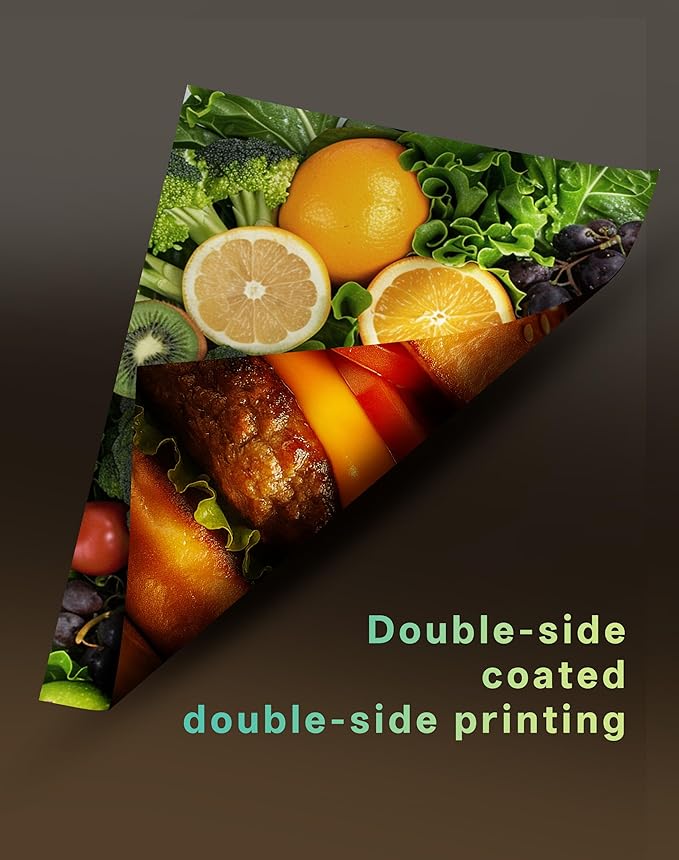 Uinkit 50 Sheets 8.5x11 Letter Size Thick Heavyweight Photo Paper Double Sided Glossy Cardstock 80LB 300Gsm 15.7Mil Brochure, Only for professional Inkjet Printer and Dye Ink