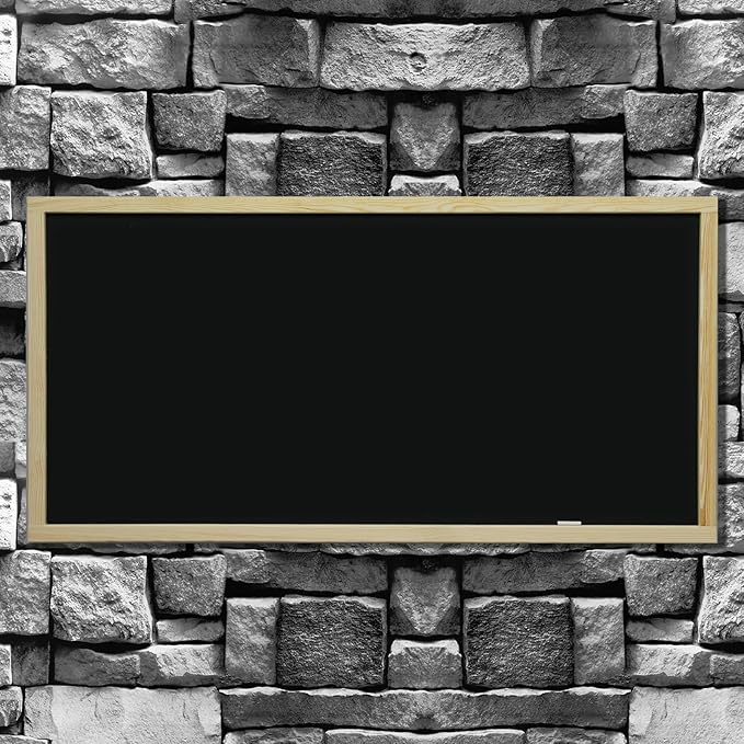 Tenceur Bulletin Board Paper 24 Inch x 100ft Fade Resistant Paper Roll for Classroom Decor(Gray Brick)