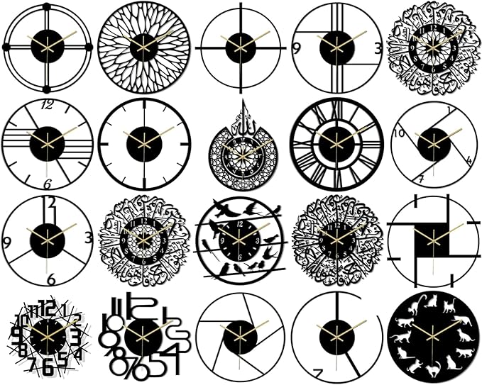 Wall Clock Accurate Timekeeping Wall Clock Not Ticking Battery Operated Wall Clock Minimalistic Wall Clock for Kitchen Offices Clock (Jscc007 A)