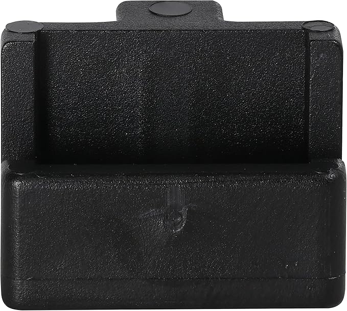 50 Pack Rok Hardware Plastic Rail Clip for Hanging File Cabinet Organizer System, Lateral Bracket, Black, R3308