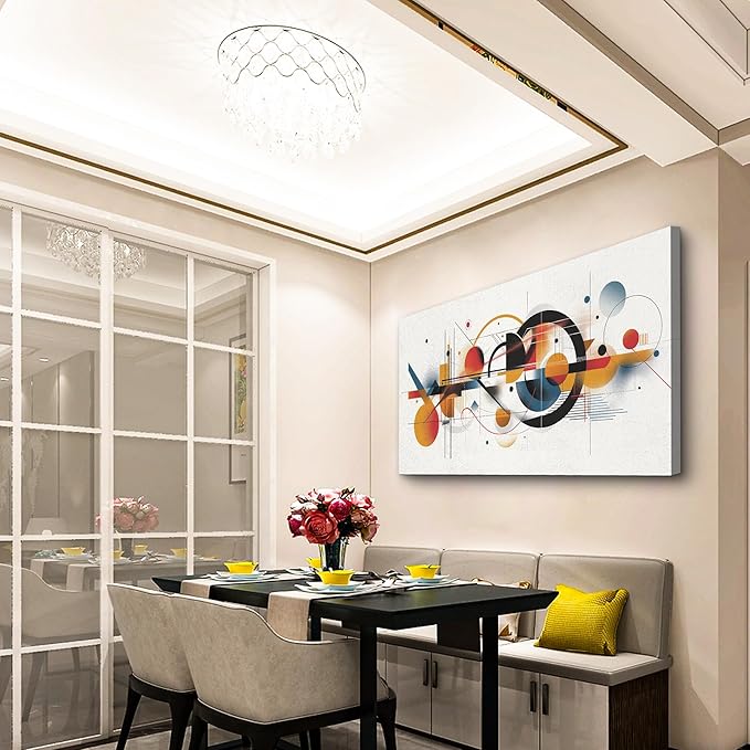 Lapremoly Framed Wall Art: Abstract Decor for Living Room, Bedroom & Office - 20"x40"