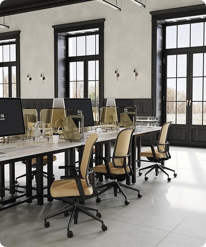 51" Home Office Desk Modern Computer Desk 51.2x23.6x29.5 inches PC Table with Thicken Frame Industrial Style Sturdy Metal Frame Furniture for Writing Gaming Marble White+Black