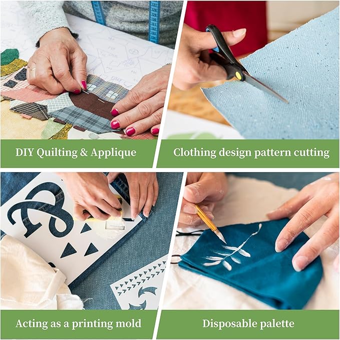 Heavy Duty Freezer Paper Sheets for Quilting, Applique & Piecing - 8.5x11 Inches, 50 Sheets - Printable, Laser Cuttable Freezer Paper for Quilters