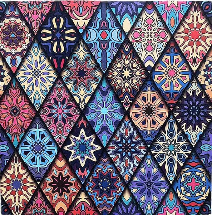 Groovy Boho Tribal Scrapbook Pad – 24 Bohemian Sheets for Scrapbooking, Junk Journals, Collage, Decoupage, Card Making & Mixed Media, 6x6 Single-Sided Craft Paper