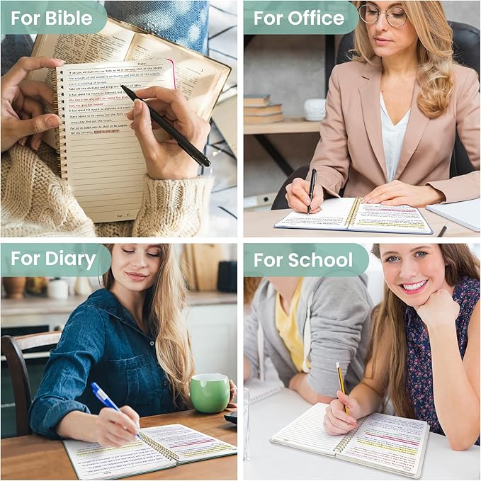 Taja Lined Spiral Journal Notebook for Women & Men, 140 Pages, College Ruled Hardcover Notebook for Work & Note Taking, Journals for Writing, A5(5.7" x 7.9") – Sage Green