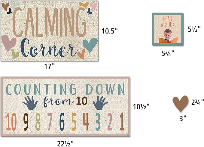 Teacher Created Resources Everyone is Welcome Calming Corner Bulletin Board (TCR7118) Large (Pack of 2)