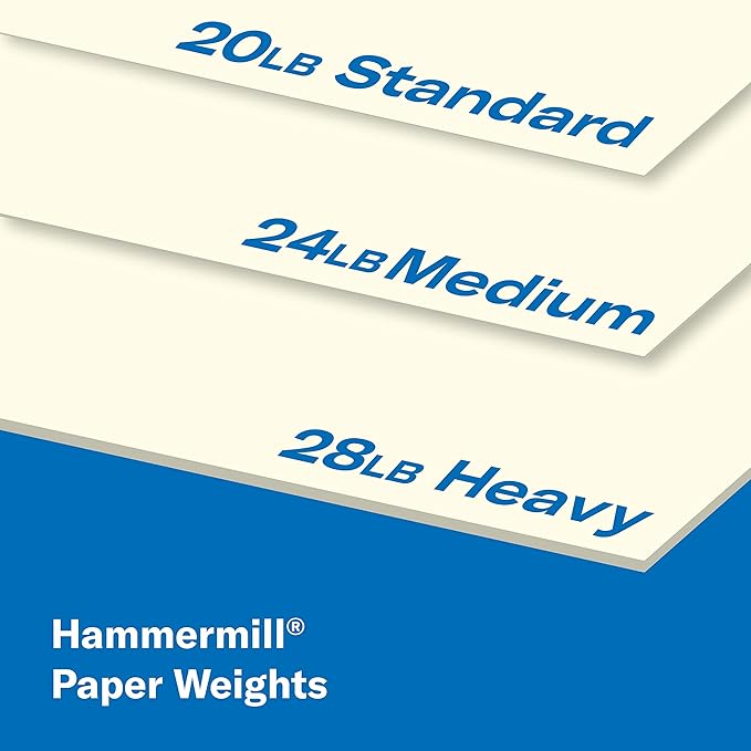 Hammermill Colored Paper, 20 lb Cream Printer Paper, 11 x 17 - Made in the USA, Pastel Paper, 168050R - 1 Ream (500 Sheets)