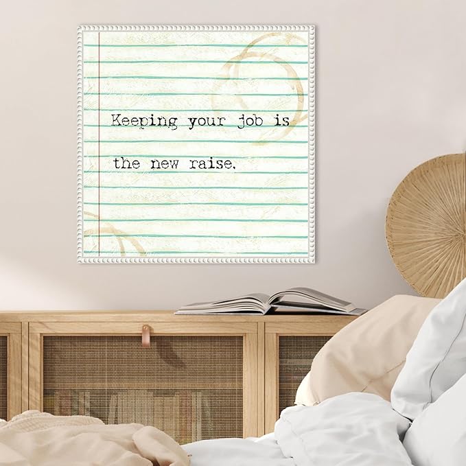 Amanti Art Framed Canvas Wall Art 22x22 Office Snark III by Studio W, Framed Wall Art Canvas, Humor Artwork, Traditional Decor, Medium Poster Painting for Living Room, Bedroom, Bathroom, Kitchen,