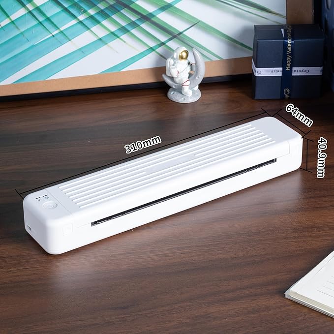Portable Printers for Travel, P831 Thermal Wireless Printer Compatible with iOS, Android & Laptop, Portable Thermal Printer for Office, Home, School