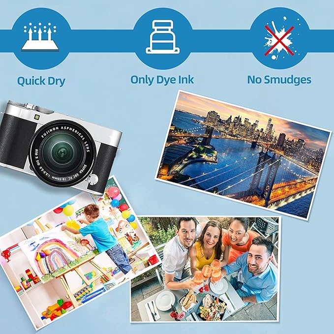 Uinkit Thick Photo Paper 8.5x11 inches 100sheets Double Sides Glossy Heavyweight Photo Paper 300gsm Only Suitable for Professional Inkjet Printer