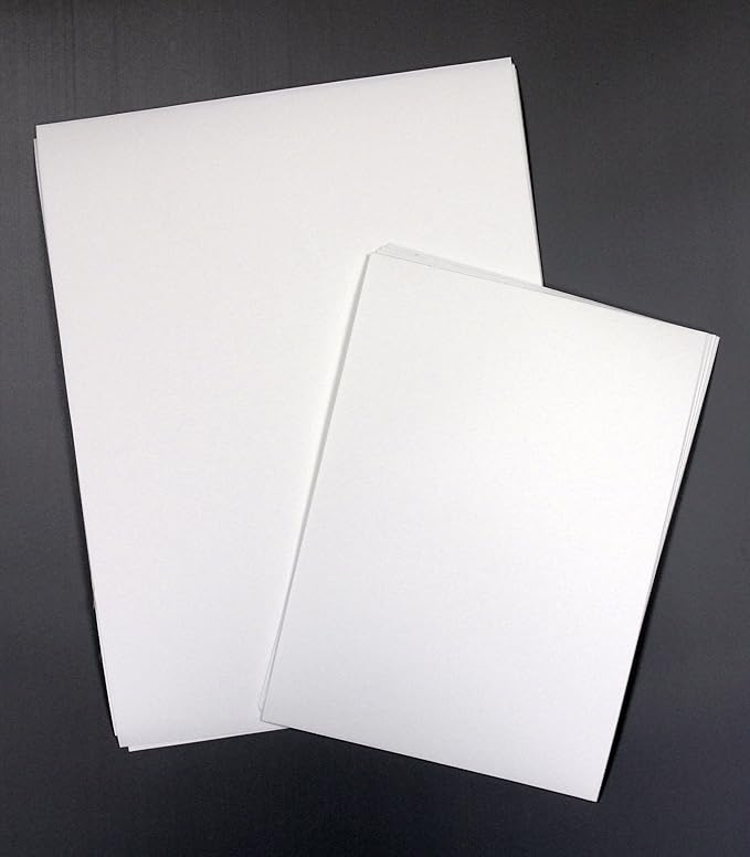 FabSticker Inkjet Fabric Sticker Sheets, Removable & Repositionable Adhesive, Versatile for School, Office & Home Use (A4x10 Sheets)