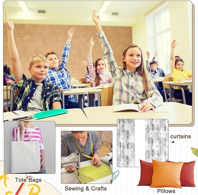 Bulletin Board Paper 48'' x 107'' Class Boards for Classroom Bulletin Boards Everyone is Welcome Classroom Board Decor Pillows Curtains Crafts(Burlap,1 Pc)