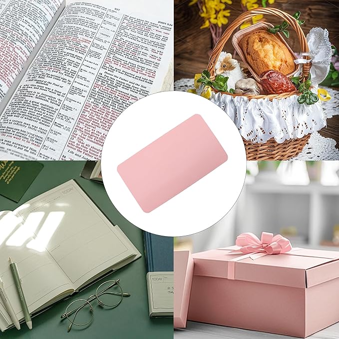 pson 100PCS Mini Blank Cards, Pink Note Cards, Small Craft Paper for Notes, DIY Art Projects, Business Messages & Special Occasions (3.4 x 2inch)