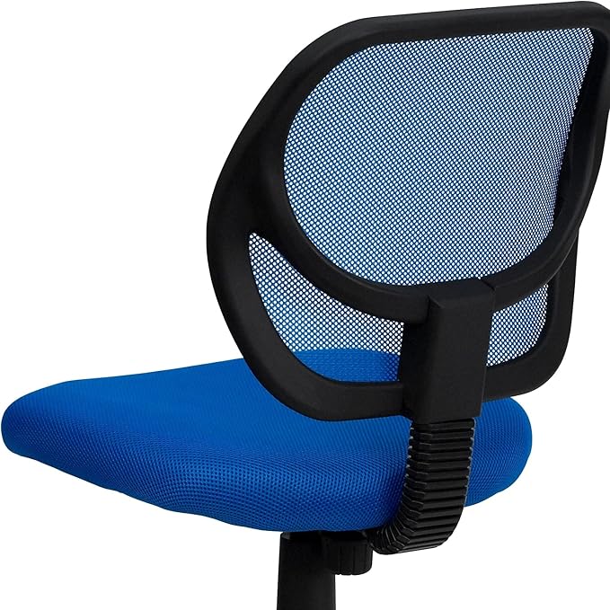 Flash Furniture Neri Low Back Blue Mesh Swivel Task Office Chair