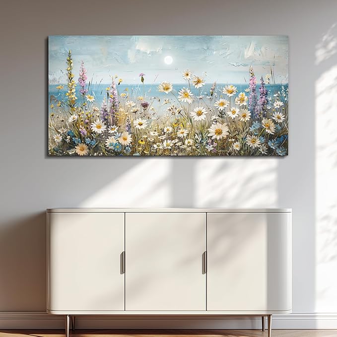KELIYUAN Wall Art For Living Room Farmhouse Wall Decor For Bedroom Office Decorations Abstract Paintings Flowers Landscape Wall Pictures Canvas Artwork Modern Room Home Decor Posters 20x40In