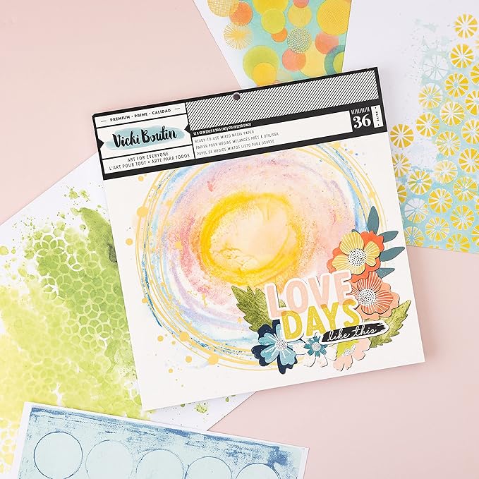 Vicki Boutin Paper 12X12MEDIA, Print Shop Painted Backgrounds (34013867)