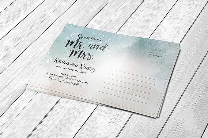 Inkjet Glossy Postcard Paper, Double Sided Gloss, Blank, Thick, Printable, 14pt, C2S, 50 Pack, 4 x 6 inches