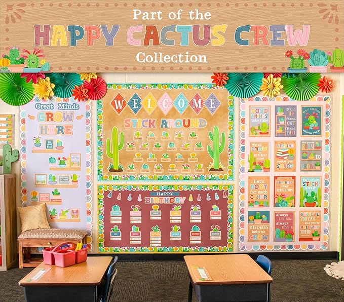 Teacher Created Resources Happy Cactus Crew Welcome Bulletin Board (TCR6953)