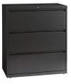 CommClad Hirsh Industries 36" Wide Three-Drawer Lateral File - Charcoal 16066