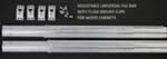 Adjustable Universal File Bar with Clips – Fits Metal or Wood File Cabinets – Heavy-Duty Hanging Rail Set with Mounting Hardware