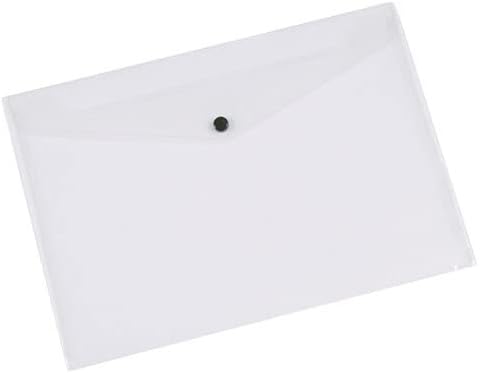 Q-Connect A4 Document Folder Plastic Clear Popper KF01244Q - Pack of 12