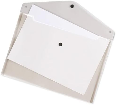Q-Connect A4 Document Folder Plastic Clear Popper KF01244Q - Pack of 12