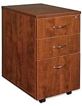Lorell 69430 Mobile Pedestal,Box/Box/File,16-Inch x22-Inch x28-1/4-Inch,Cherry