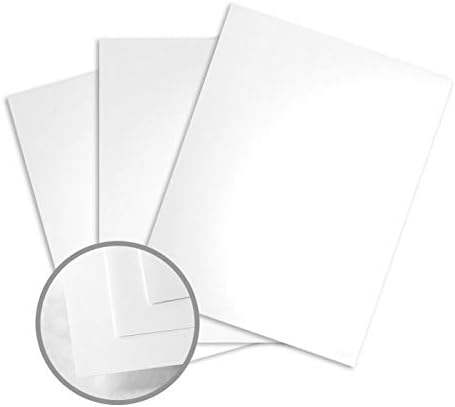 Premium Digital White Paper, Gloss finish, Coated 2 Sided, 10% Recycled, Variety of Sizes, Text And Cover. (18 x 12, 100 Cover)
