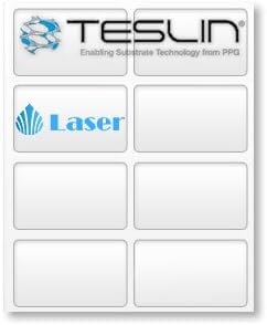 Teslin® Synthetic Paper- for Laser Printers - Micro-Perforated 8-up - 10 mil | 5 Sheets