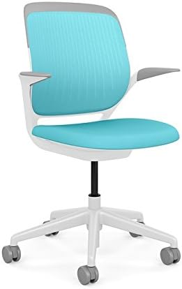 Steelcase Cobi Office Chair: Arms with Soft Arm Caps - Standard Carpet Casters