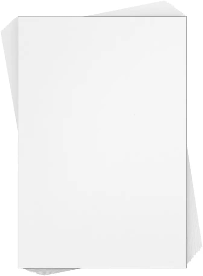 Reskid White Cardstock Thick Paper - Blank Heavy Weight 110 lb Cover Card Stock - 100 Pack (6x9, Inches)