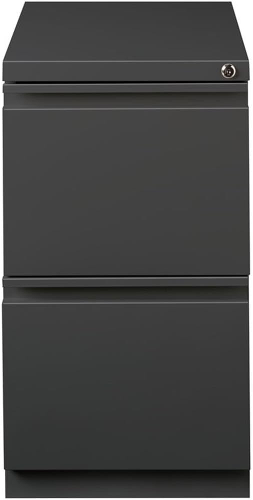 Hirsh Industries 20" Deep 2 Drawer Mobile File Cabinet File in Charcoal