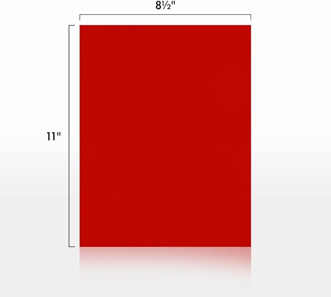 LUXPaper 8.5" x 11" Paper | Letter Size | Holiday Red | 60lb. Text | 50 Qty