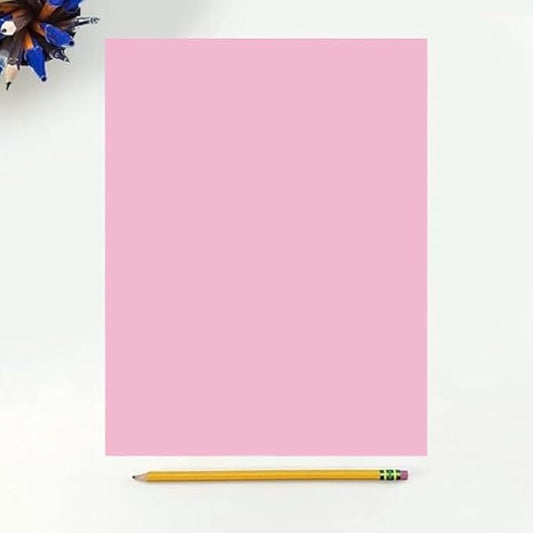Colored Copy Printing And Writing Paper, 20 pound (75 GSM) 8.5" X 11", Letter Size, 500 Sheets Per Ream. (PINK)