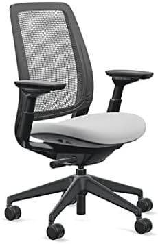Steelcase Series 2 Office Chair - Ergonomic Work Chair with Wheels for Carpet - with Back Support, Weight-Activated Adjustment & Arm Support - Adjustable Rolling Chairs for Desk - Cogent Nickel