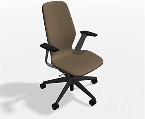 Steelcase SILQ Office Desk Chair Merle Dark Frame Cogent Connect Quicksilver Fabric 5S96 - Standard Carpet Casters