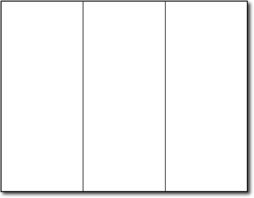 38lb Bond White Trifold Brochures - 200 Brochures - Desktop Publishing Supplies, Inc.™ Brand